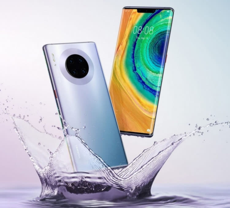 លច ចញ របរងទងដលរបស Huawei Mate 30 ទង ៤ មដល មន ថង បរកស