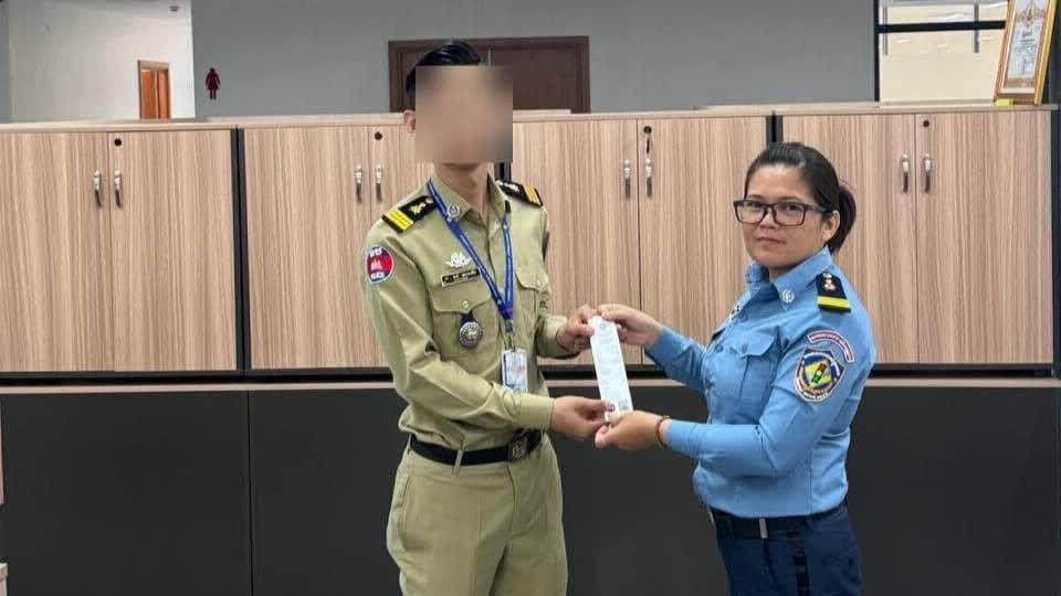 柬埔寨移民警察被罚款6万瑞尔! TNAOT